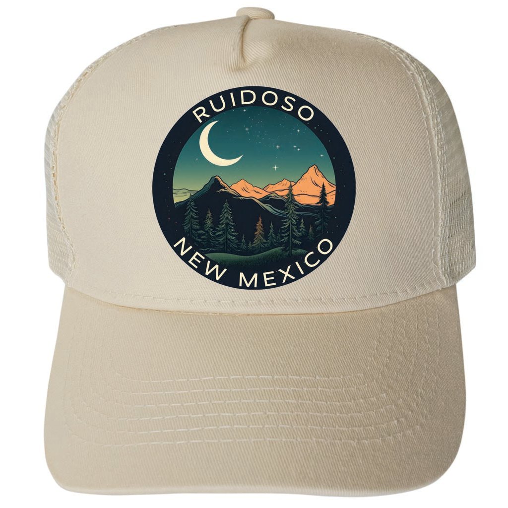 Ruidoso Mexico Design A Unisex Mesh Back Trucker Hat with Adjustable Snapback Image 3