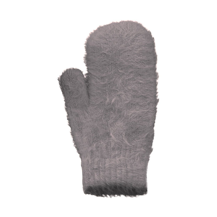 1-Pair Womens Plush Heated Faux faux Mittens Soft and Cozy Winter Wear Image 1