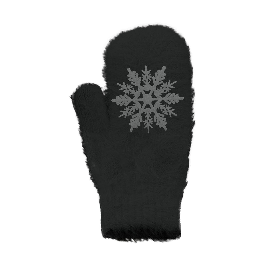 1-Pair Womens Plush Heated Faux faux Mittens Soft and Cozy Winter Wear Image 1