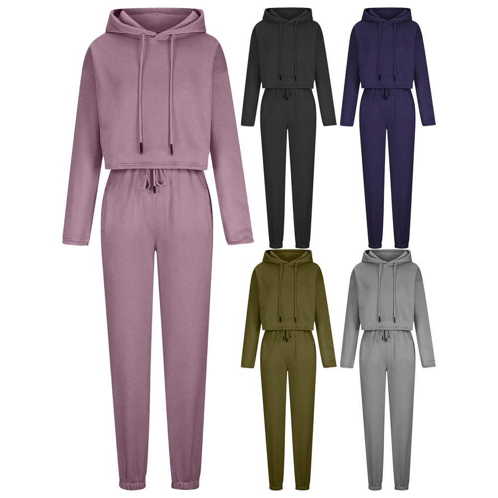 4-Piece Womens Soft Cozy and Warm Pullover Fleece Set for Loungewear and Cold Weather Image 2