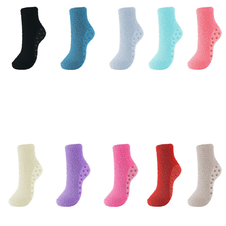 3-Pair Womens Fuzzy Socks Cozy Comfy and Warm for Cold Weather and Relaxation Image 2