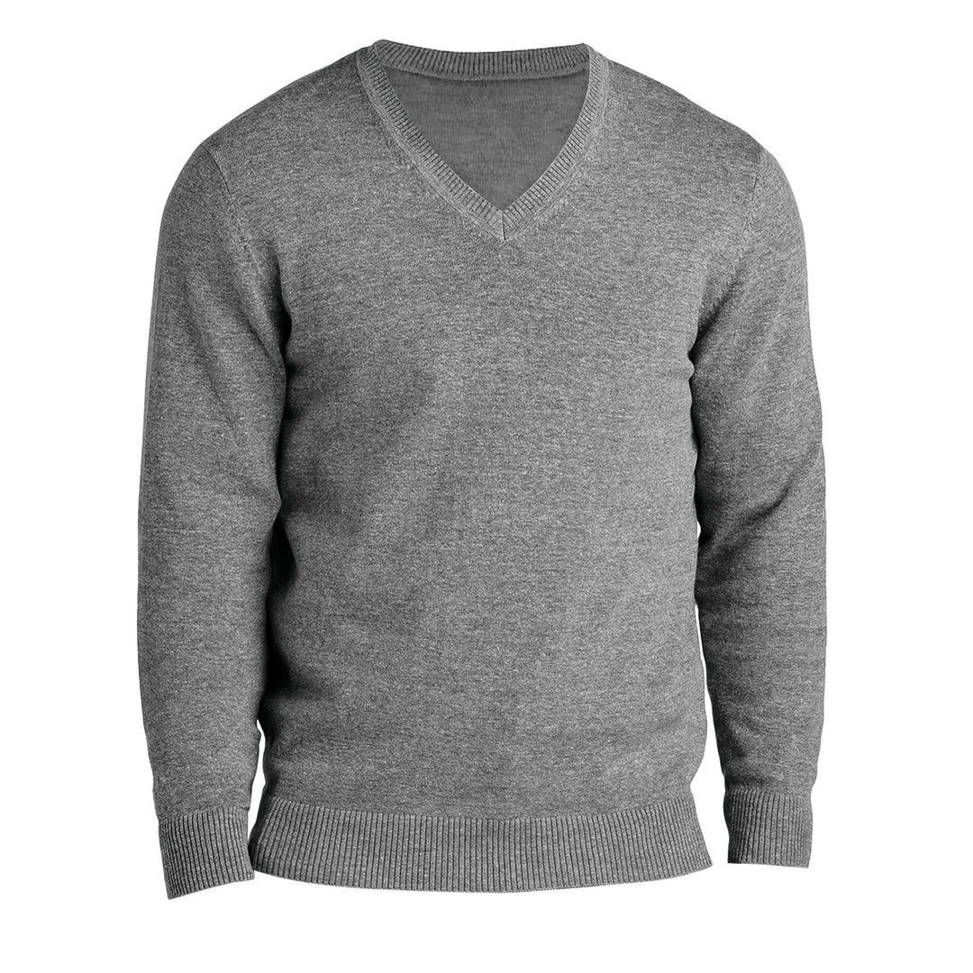 3-Pieces of Randomly Selected Mens Soft Classic Stylish Comfortable Lightweight V-Neck Sweater Image 4