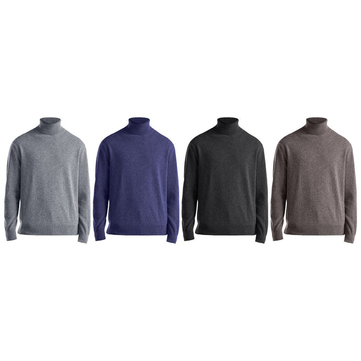 3-Pieces of Randomly Selected Mens Ultra Soft Classic Winter Warm and Stylish Turtleneck Sweater Image 1