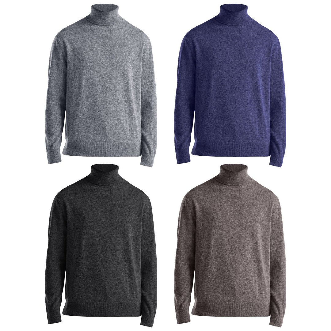 1-Piece Mens Ultra Soft Classic Winter Warm and Stylish Turtleneck Sweater Image 4