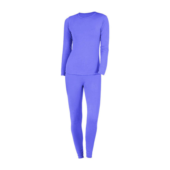 2-Piece Womens Soft Cozy and Warm Microfiber Fleece Thermal Set Perfect for Layering Image 10