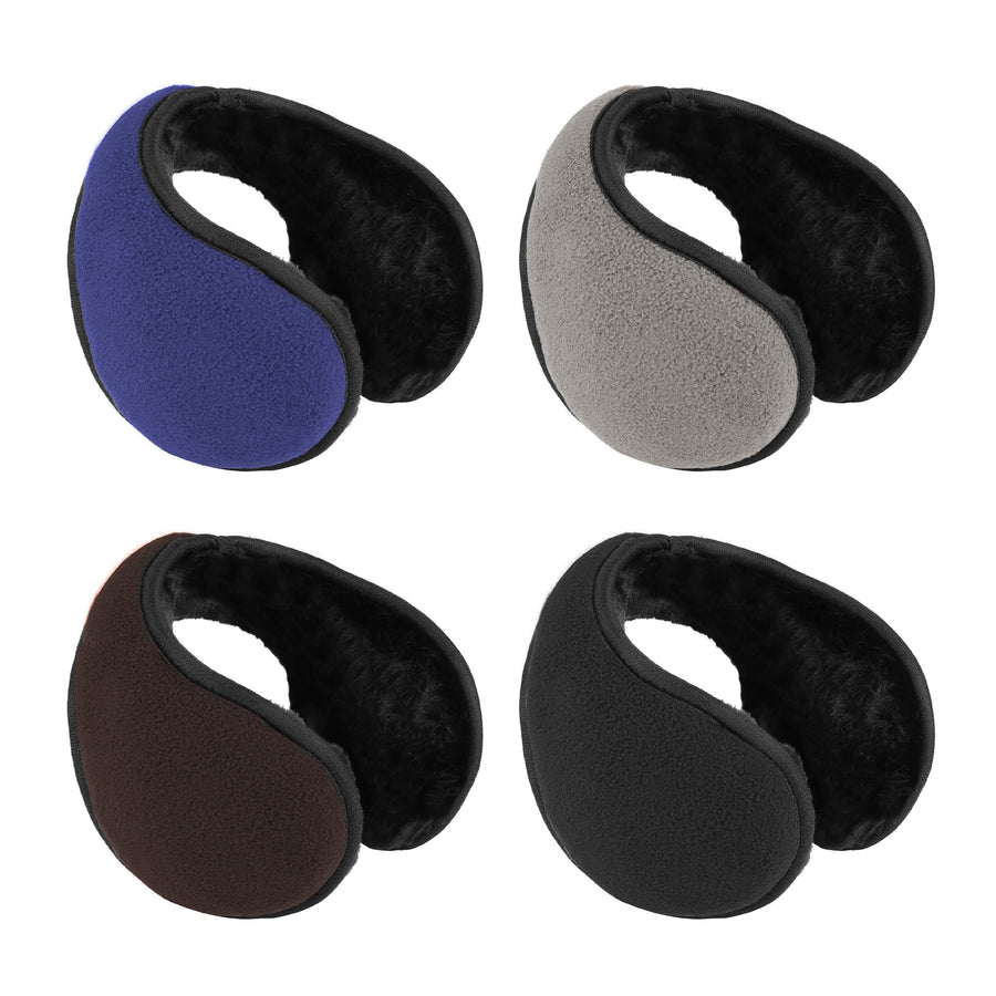 3-Piece Mens Winter Warm Cozy Comfortable Plush Ear Muffs for Cold Weather Image 1