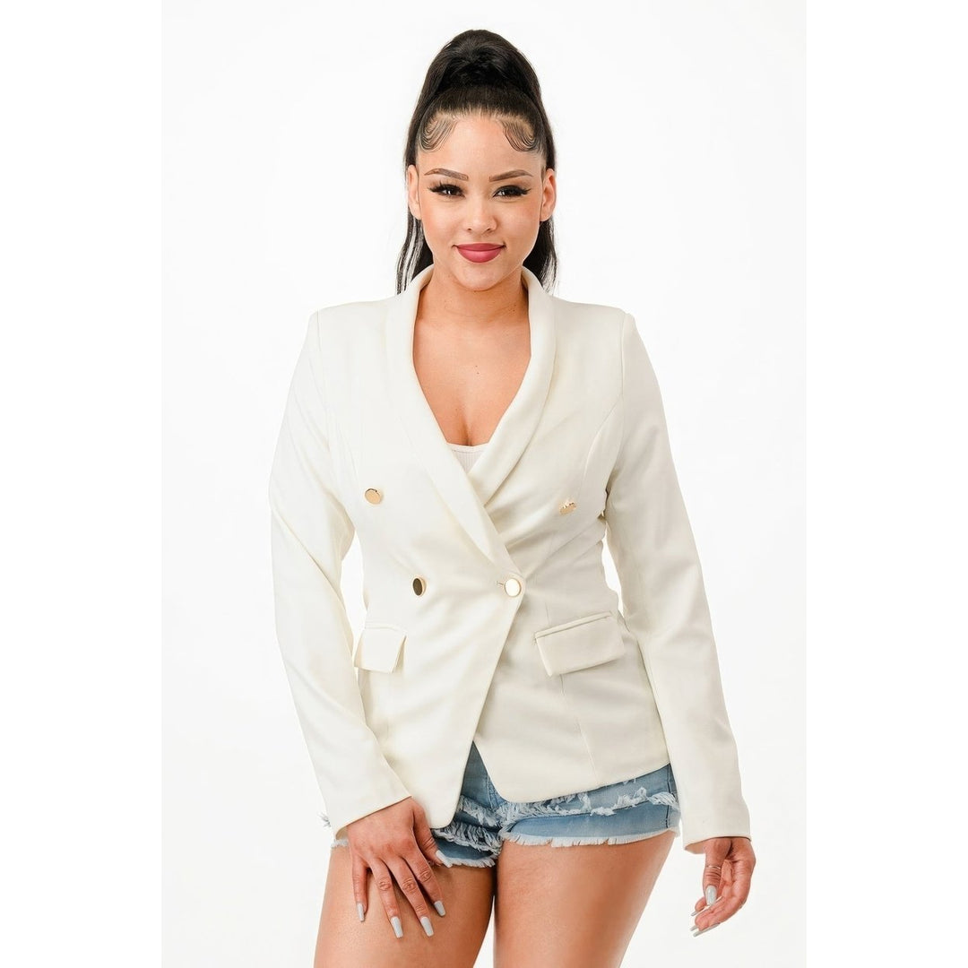 Double Breasted Blazer Jacket Image 1