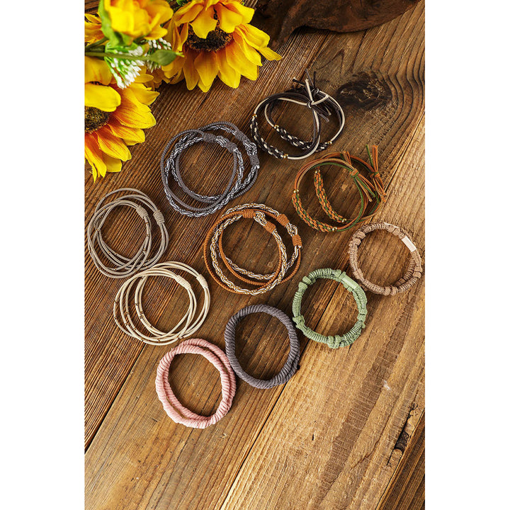 10pcs Boho Knotted Hair Ties Image 2