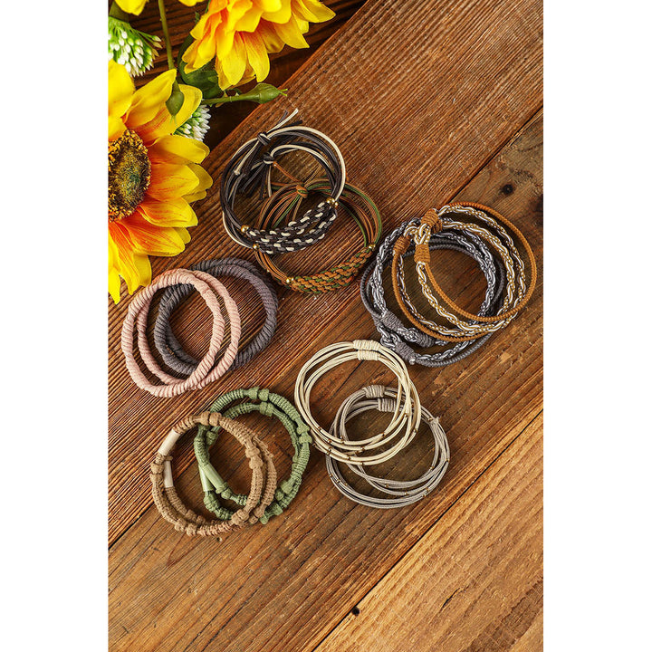 10pcs Boho Knotted Hair Ties Image 3