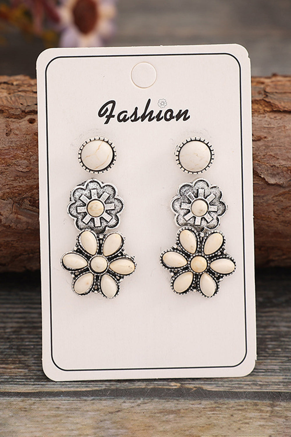 3 Piece Set Western Stud Earrings Image 2