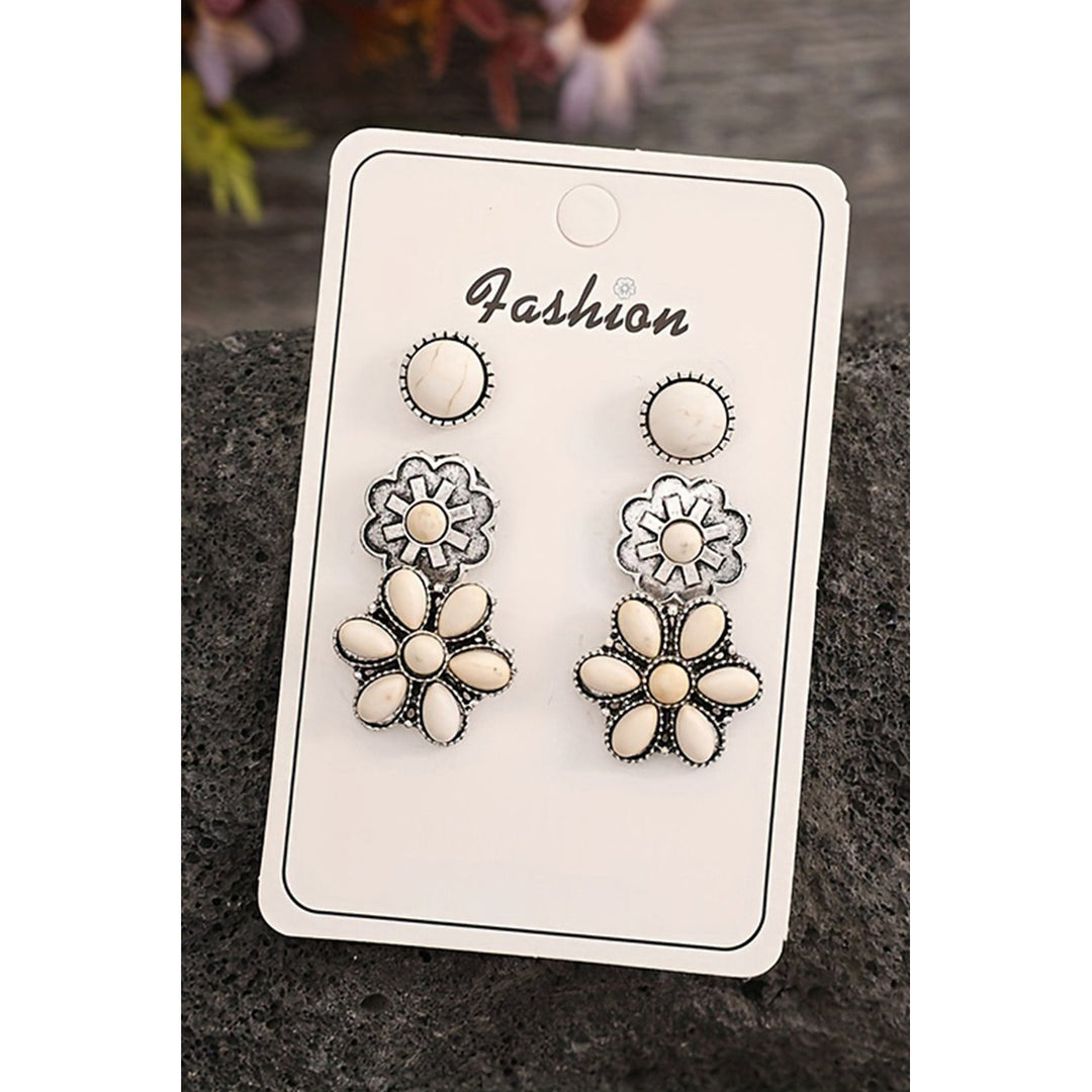 3 Piece Set Western Stud Earrings Image 6