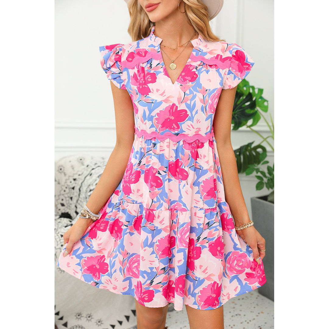 Abigail Ric Rac Flutter Sleeve Dress Image 1