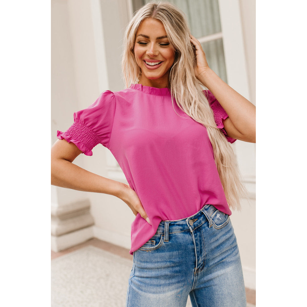 Adalee Smocked Puff Sleeve Blouse Image 6