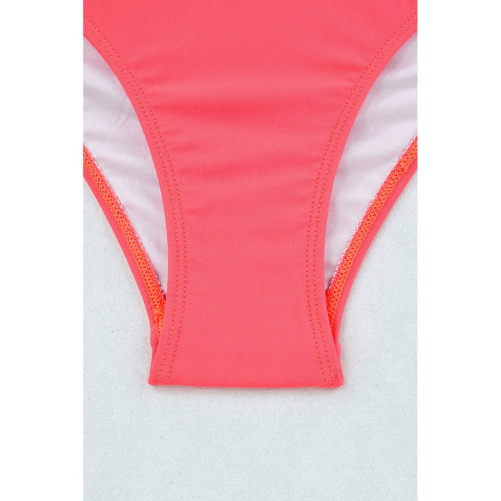 Aleena Scalloped Criss Cross High Waist Bikini Image 8