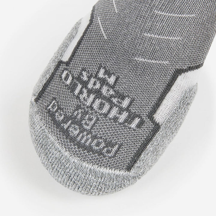 Thorlos Experia XCCU Running Socks Low Cut Grey Thin Cushion Moisture Wicking Image 3