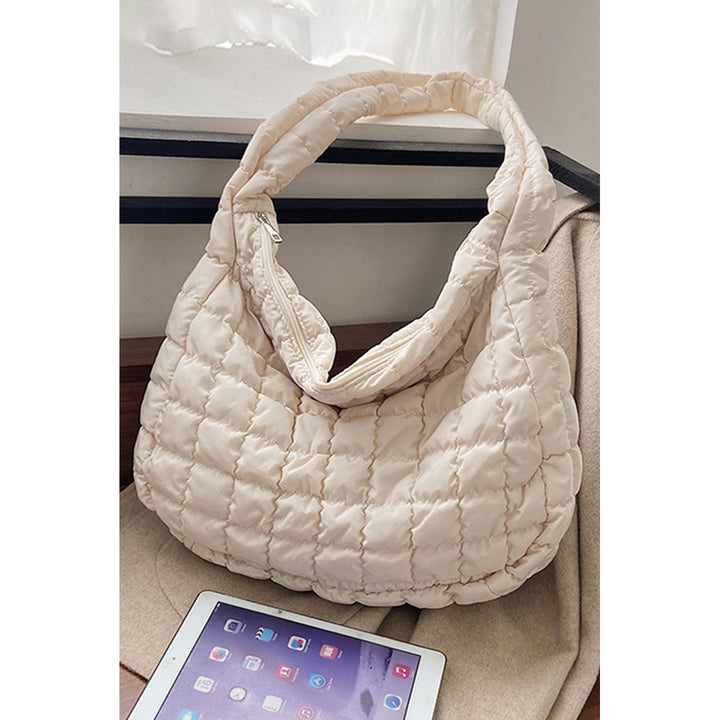 Kylie Quilted Zipper Tote Bag Image 11