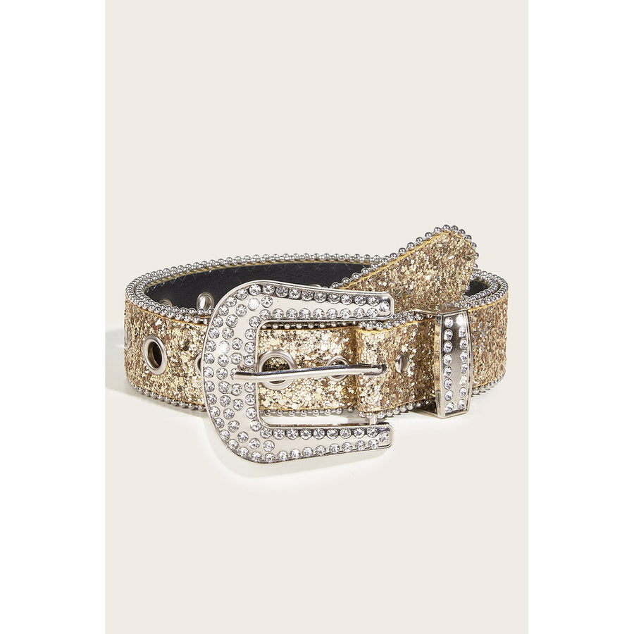 Gold Rhinestone Buckle Belt Image 1