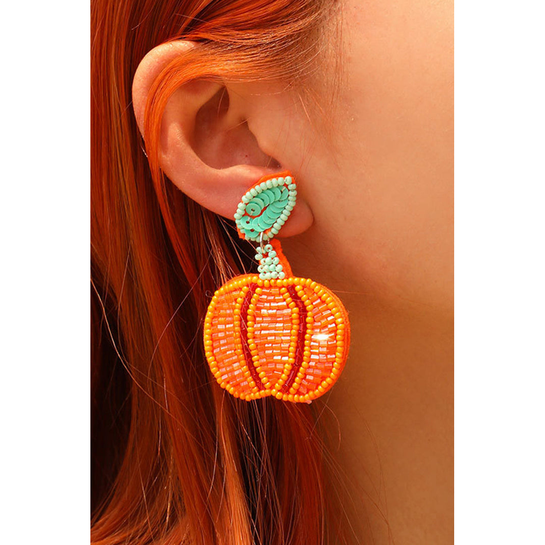 Halloween Pumpkin Earrings Image 1