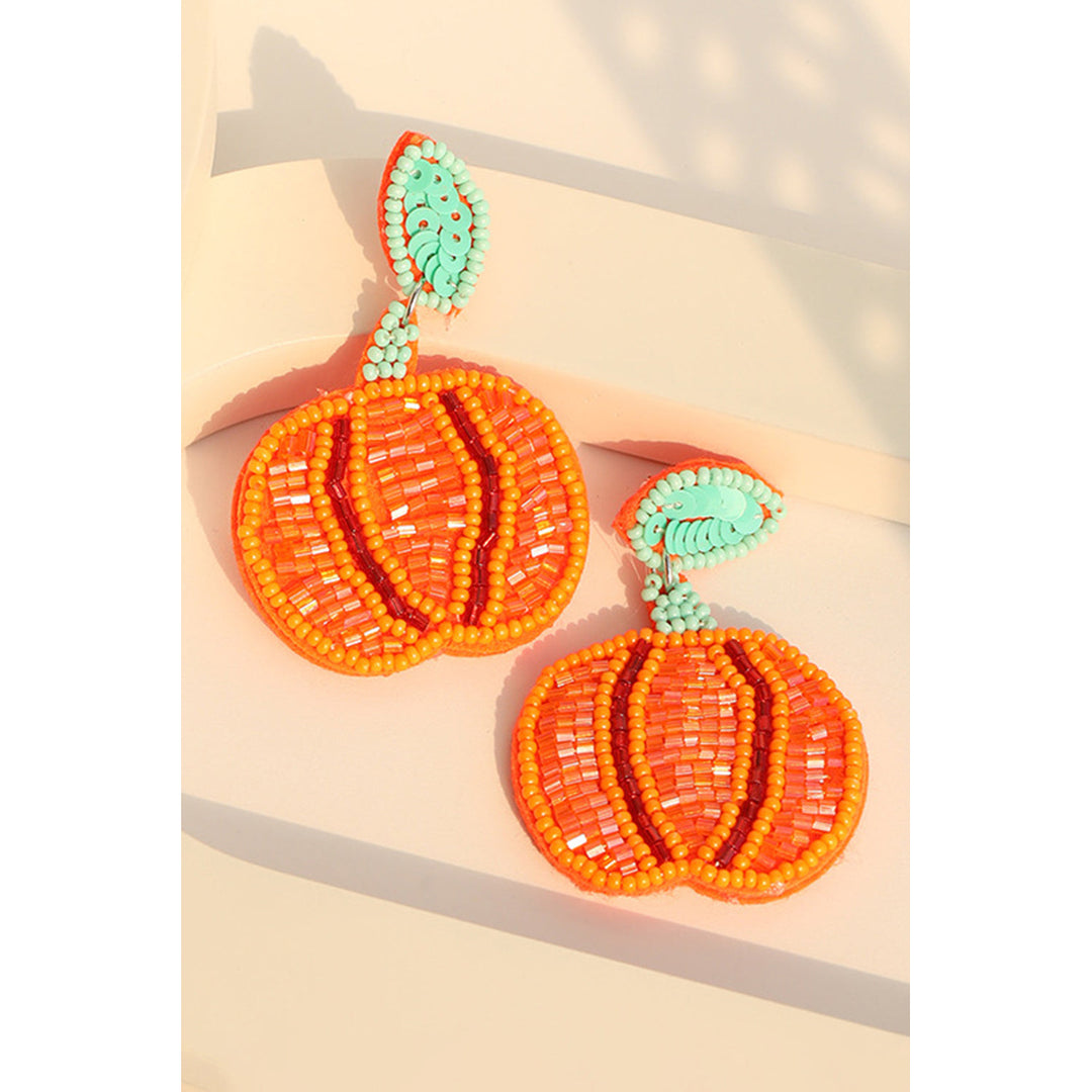 Halloween Pumpkin Earrings Image 3