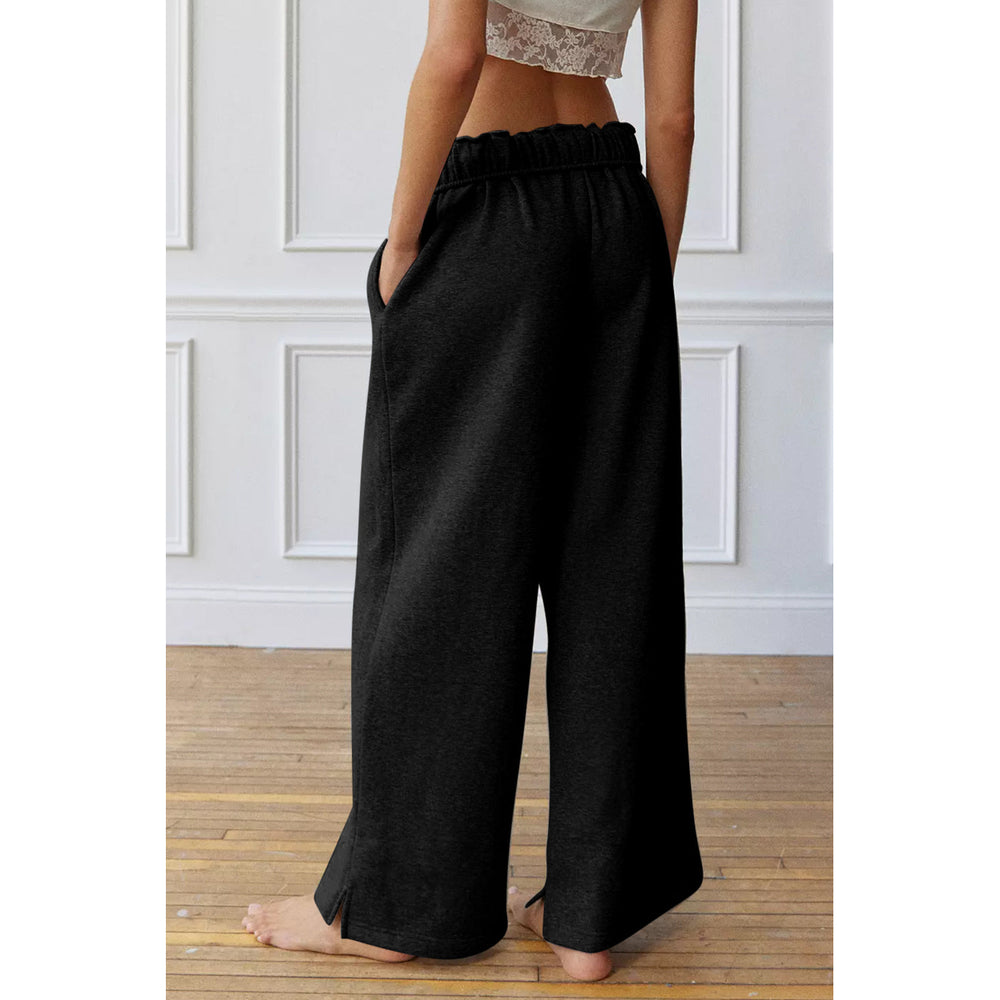 Greta Elastic High Waist Drawstring Sweatpants Image 2