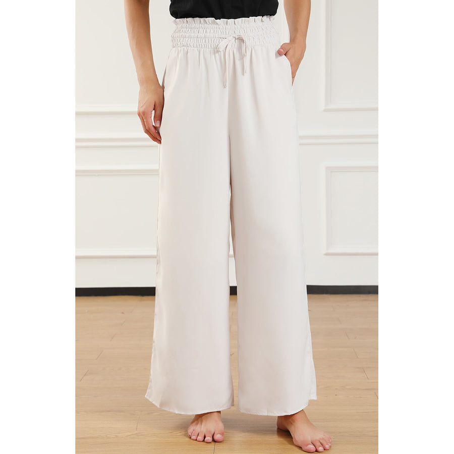 Kendra Smocked High Waist Wide Leg Pants Image 1