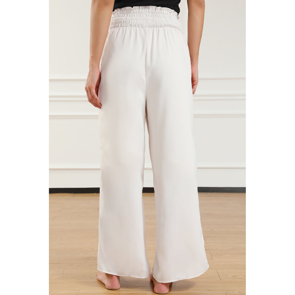 Kendra Smocked High Waist Wide Leg Pants Image 2