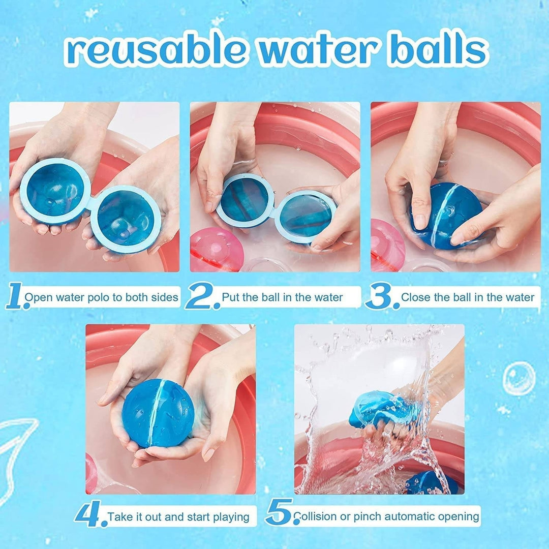 6 Pack Reusable Water Ballon Image 2