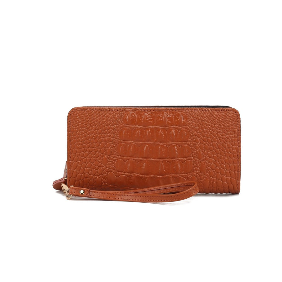 MKFCollection Eve Leather Wallet - Vegan Leather Designer Handbag Image 1