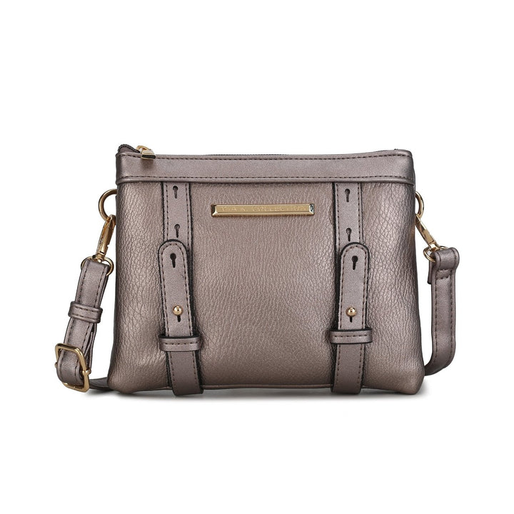 MKFCollection Elsie Crossbody Bag - Vegan Leather Designer Handbag Image 9