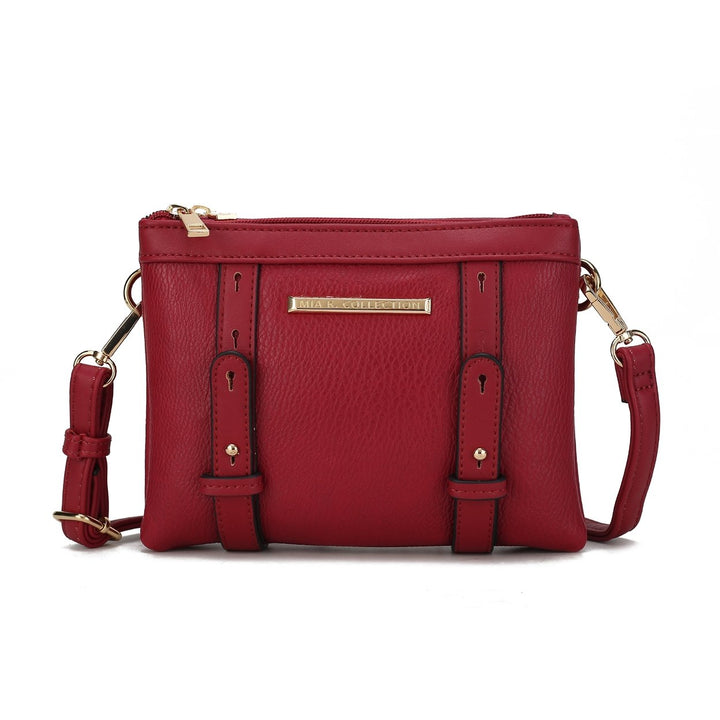 MKFCollection Elsie Crossbody Bag - Vegan Leather Designer Handbag Image 1