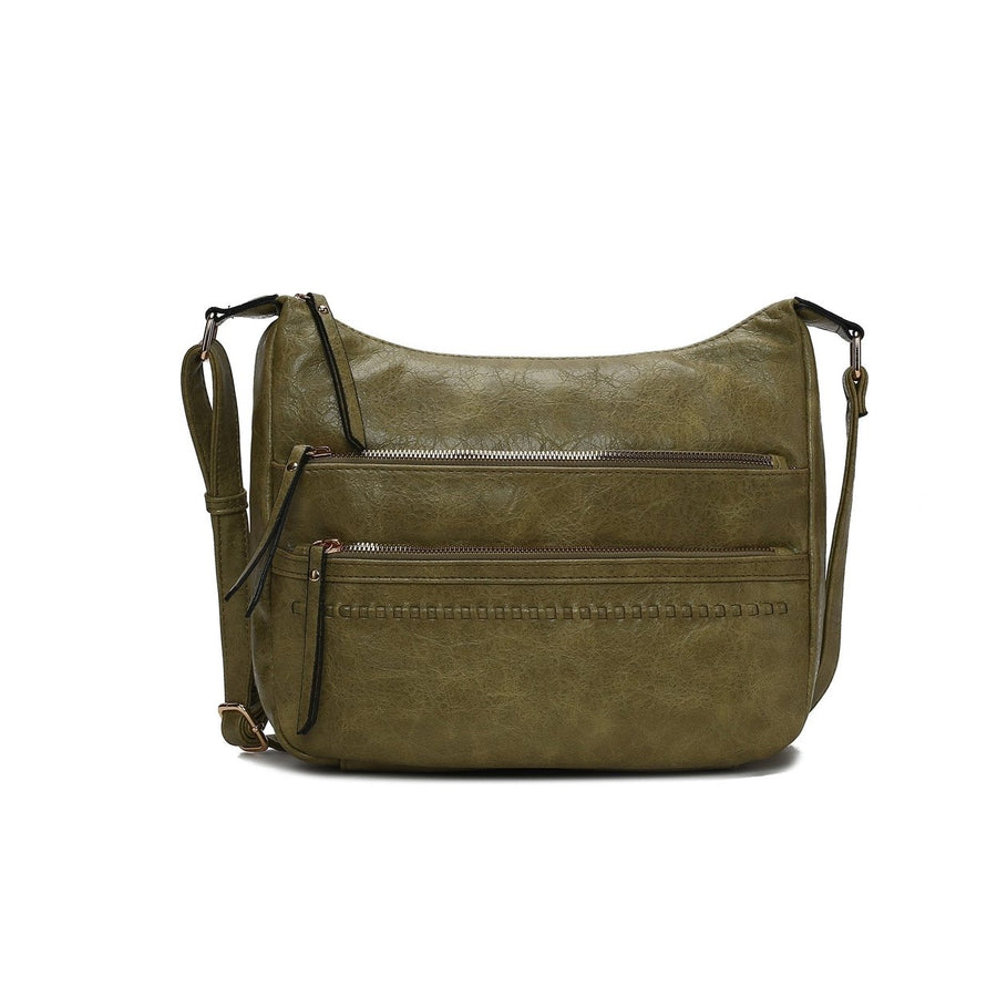 MKFCollection Alia Shoulder Bag - Vegan Leather Designer Handbag Image 1