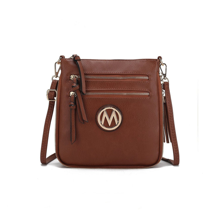 MKFCollection Angelina Crossbody Bag - Vegan Leather Designer Handbag Image 1