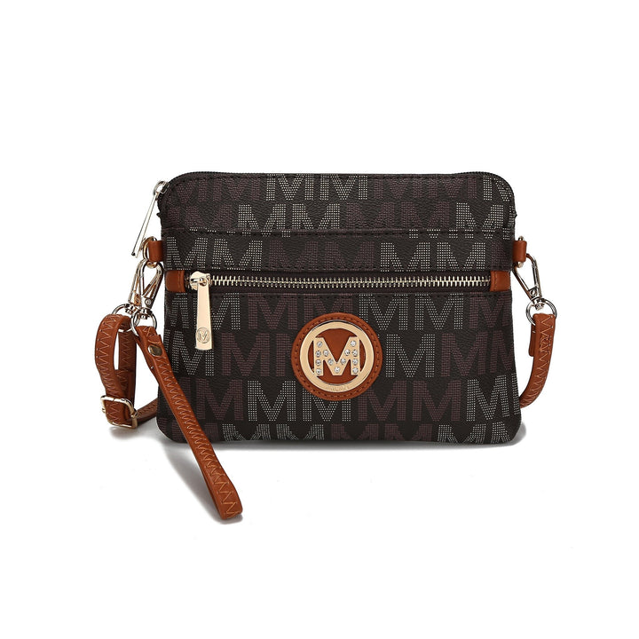 MKFCollection Heidi Signature Crossbody Bag - Vegan Leather Designer Handbag Image 1