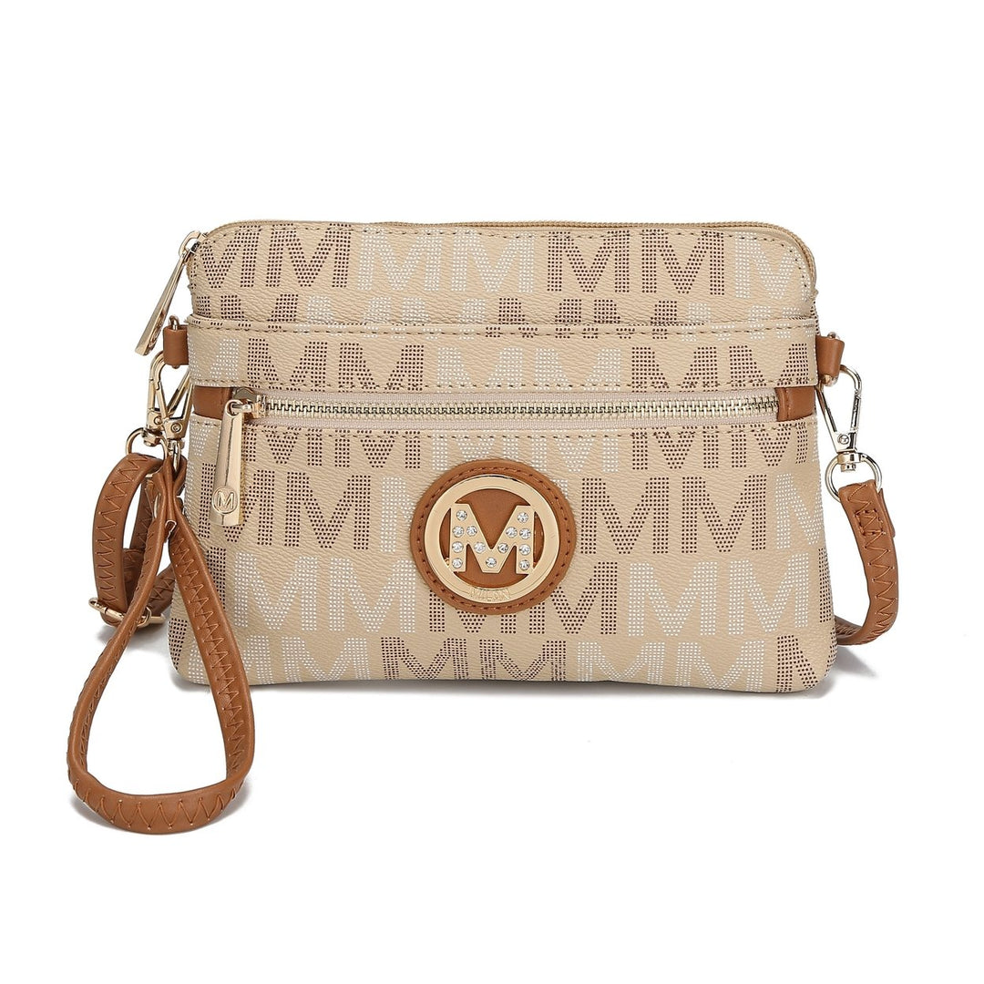 MKFCollection Heidi Signature Crossbody Bag - Vegan Leather Designer Handbag Image 6