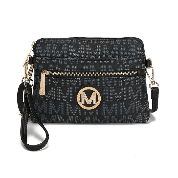 MKFCollection Heidi Signature Crossbody Bag - Vegan Leather Designer Handbag Image 7