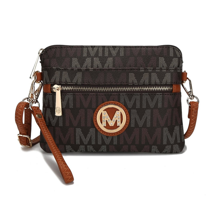 MKFCollection Heidi Signature Crossbody Bag - Vegan Leather Designer Handbag Image 8