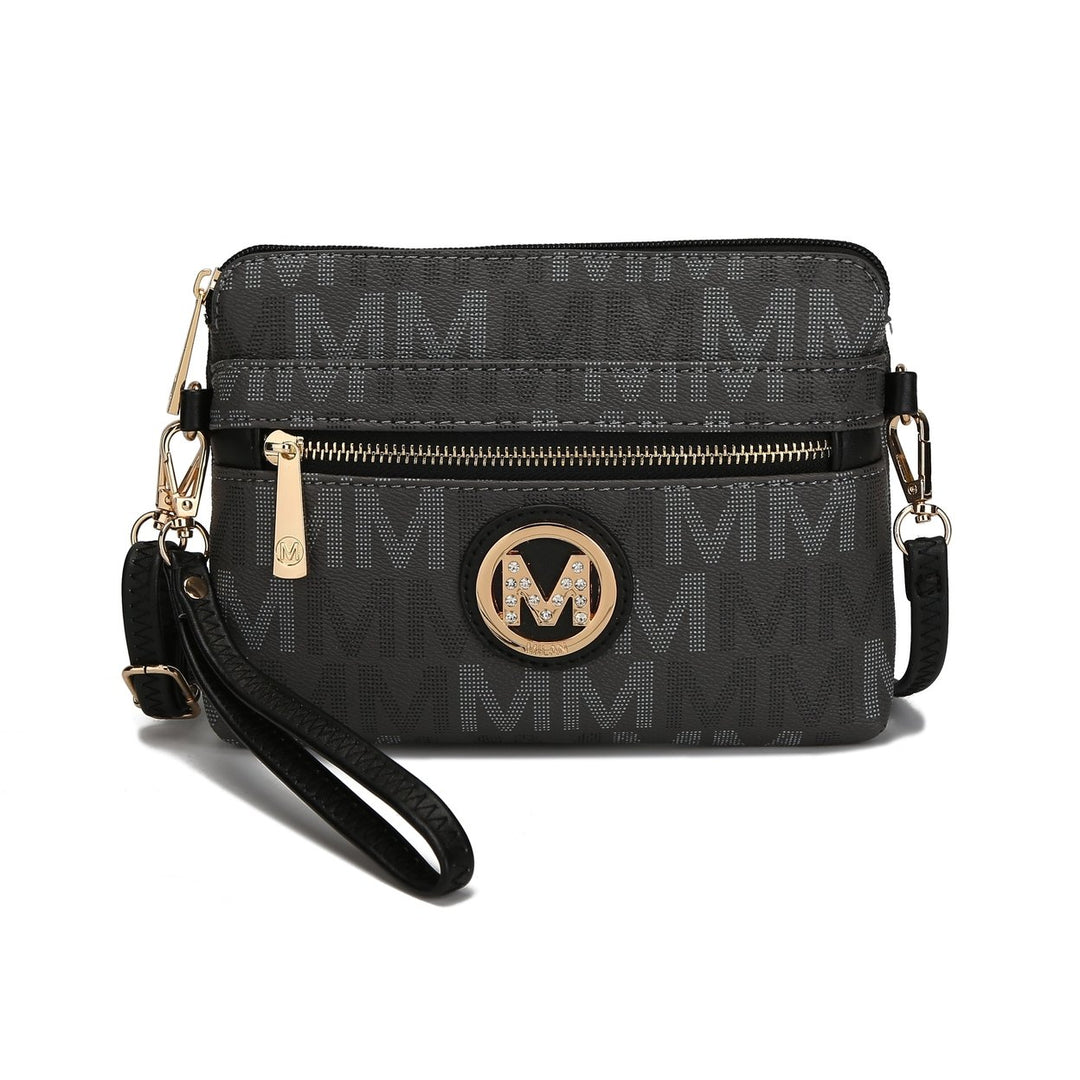 MKFCollection Heidi Signature Crossbody Bag - Vegan Leather Designer Handbag Image 9