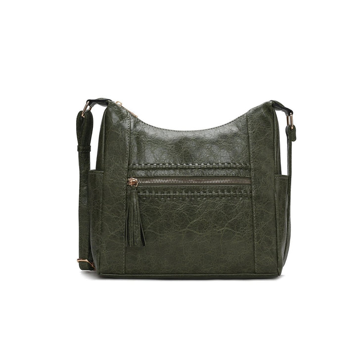 MKFCollection Marseille Shoulder Bag - Vegan Leather Designer Handbag Image 1