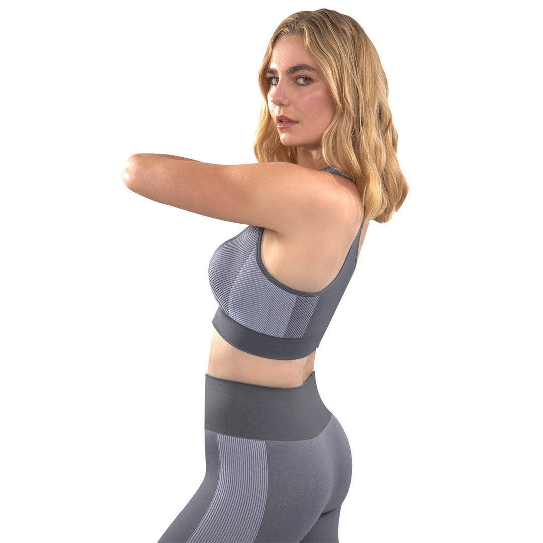 Arleta Seamless Sports Bra - Grey Image 2