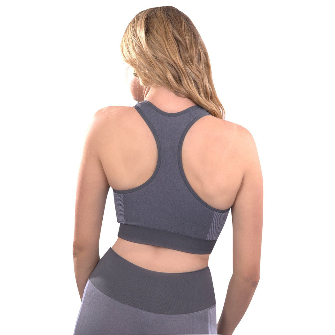 Arleta Seamless Sports Bra - Grey Image 3