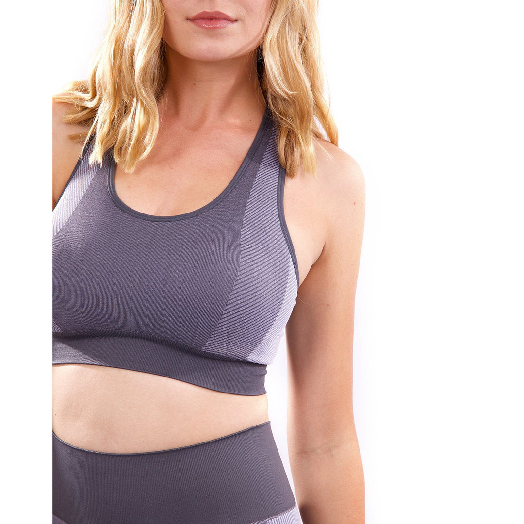 Arleta Seamless Sports Bra - Grey Image 4