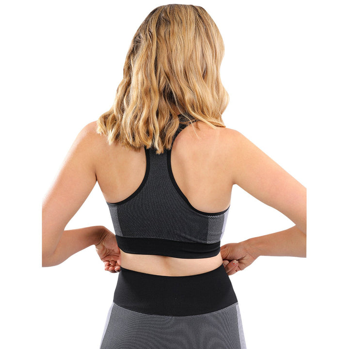 Arleta Seamless Sports Bra - Black Image 4