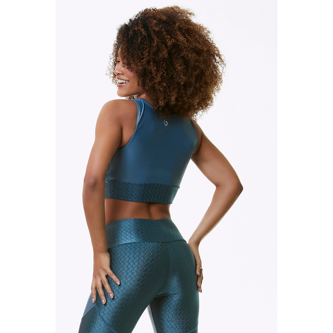 BLUE MAGIC CROPPED SPORTS BRA Image 2