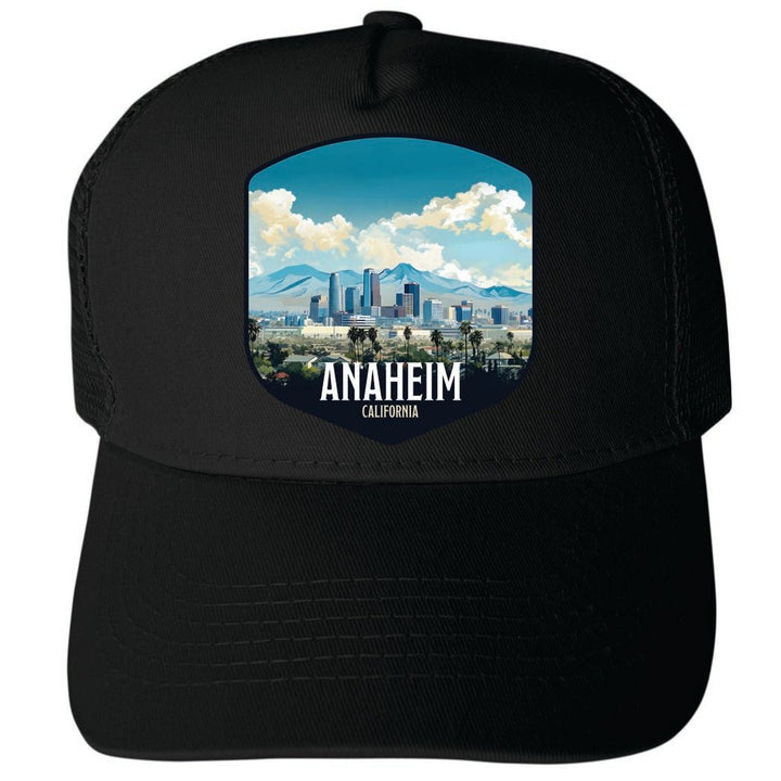 Anaheim California Design A Unisex Mesh Back Trucker Hat with Adjustable Snapback Image 4