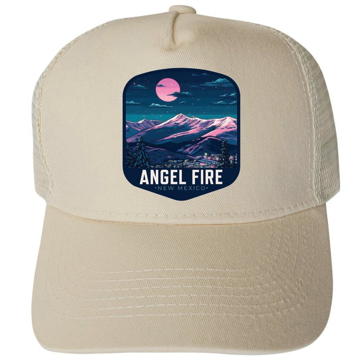 Angel Fire Mexico Design C Unisex Mesh Back Trucker Hat with Adjustable Snapback Image 3