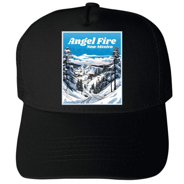 Angel Fire Mexico Design A Unisex Mesh Back Trucker Hat with Adjustable Snapback Image 4