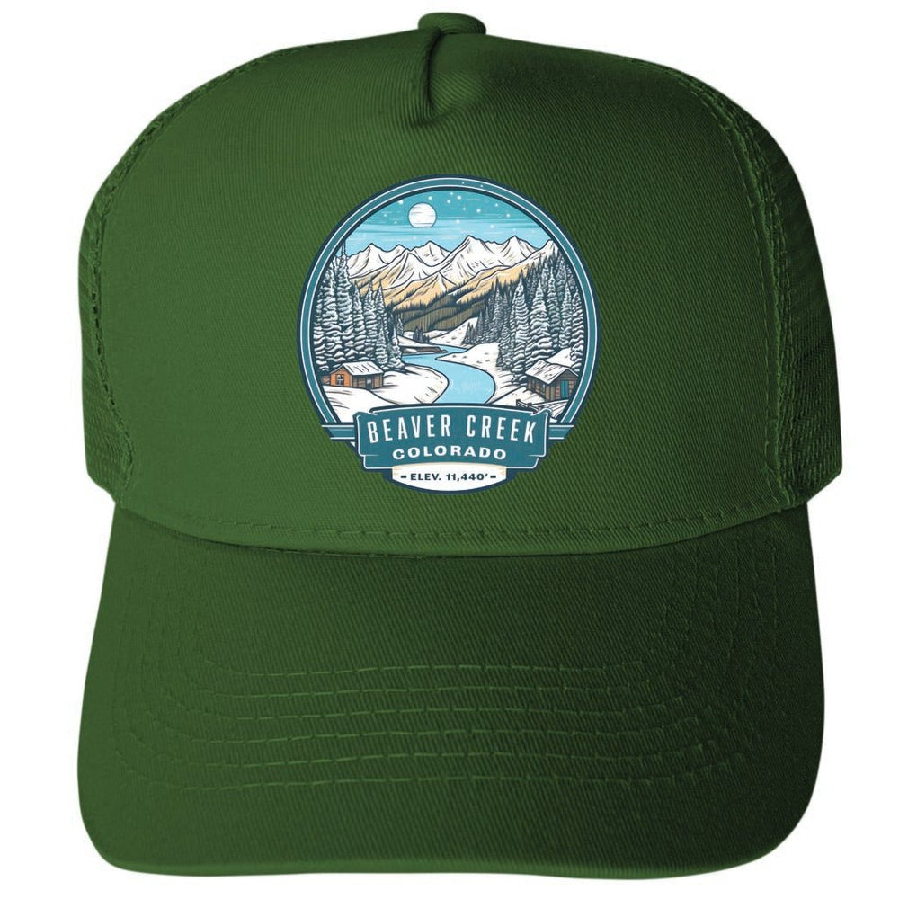 Beaver Creek Colorado Design B Unisex Mesh Back Trucker Hat with Adjustable Snapback Image 2