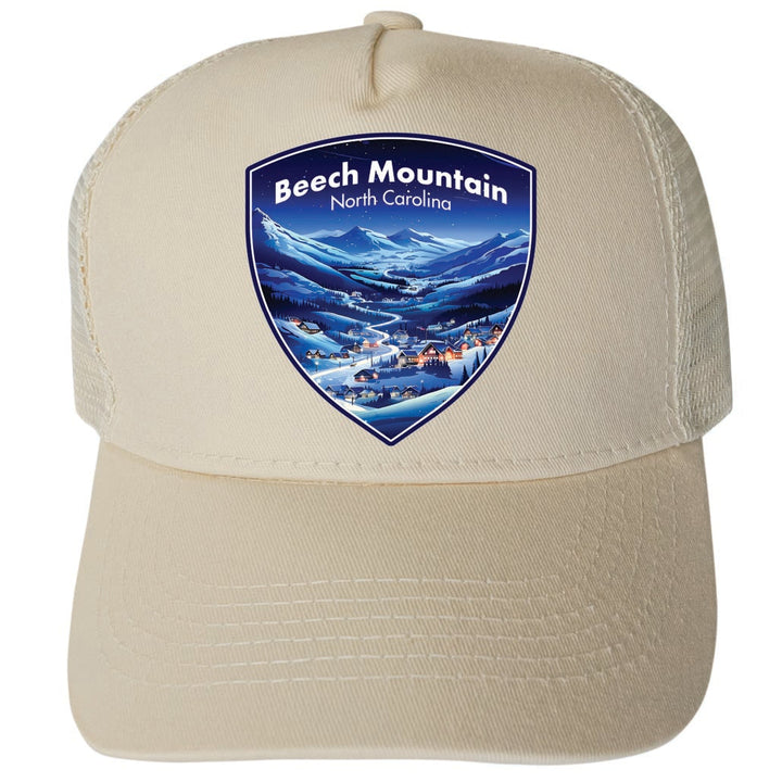 Beech Mountain North Carolina Design A Unisex Mesh Back Trucker Hat with Adjustable Snapback Image 3