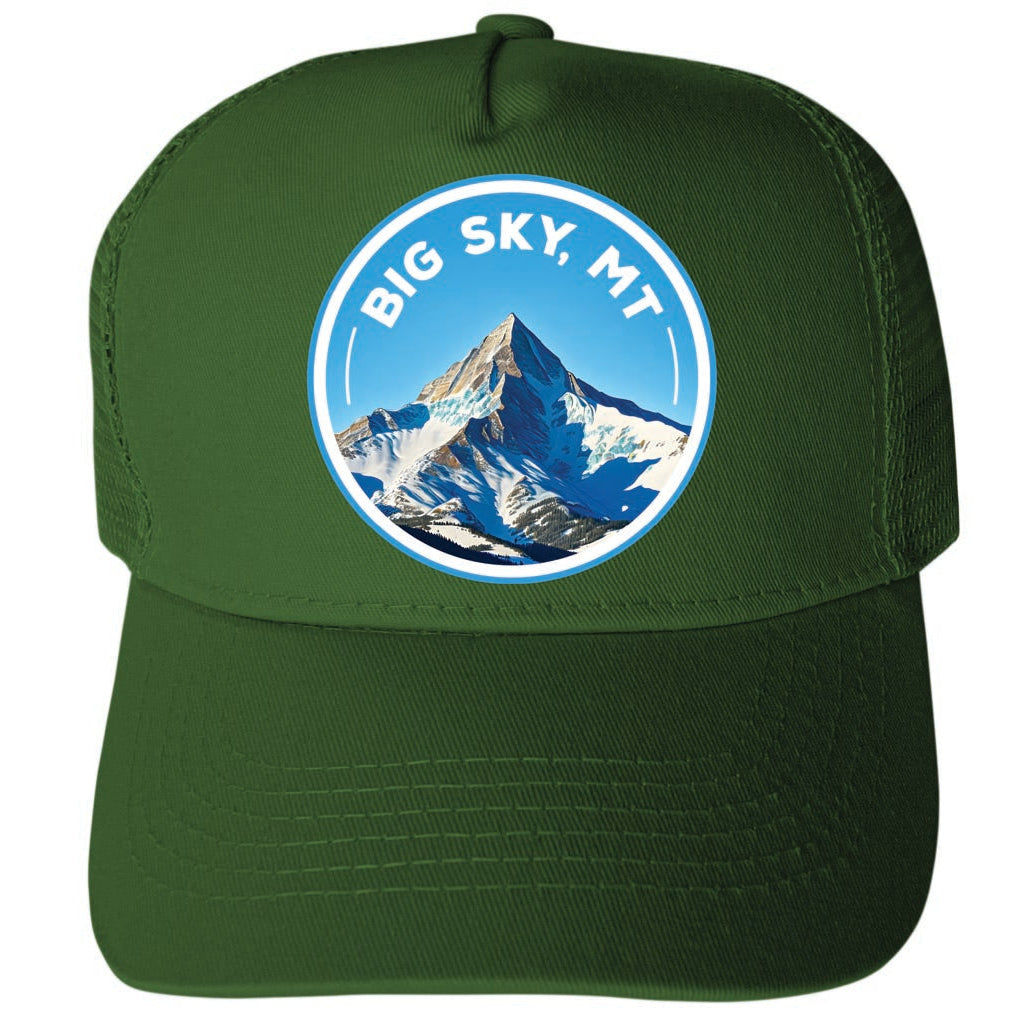 Big Sky Montana Design B Unisex Mesh Back Trucker Hat with Adjustable Snapback Image 2