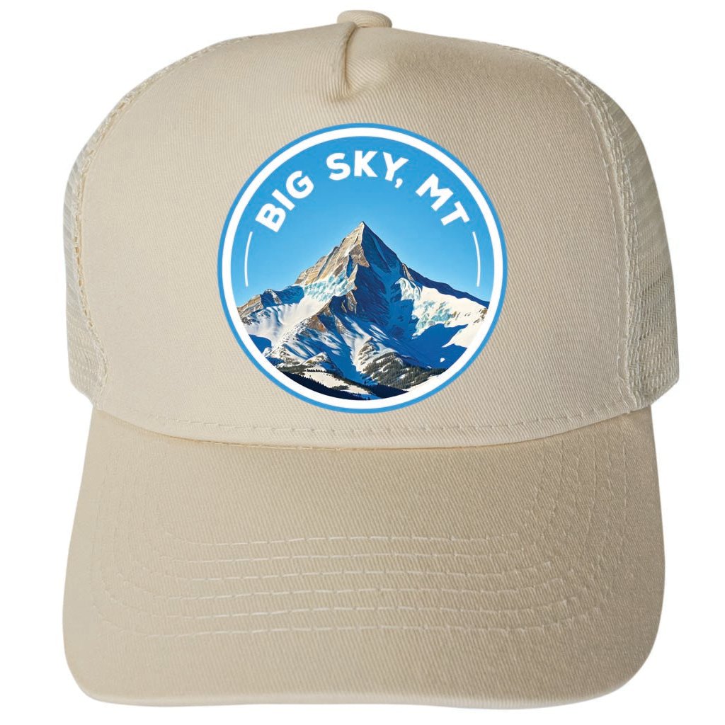 Big Sky Montana Design B Unisex Mesh Back Trucker Hat with Adjustable Snapback Image 3